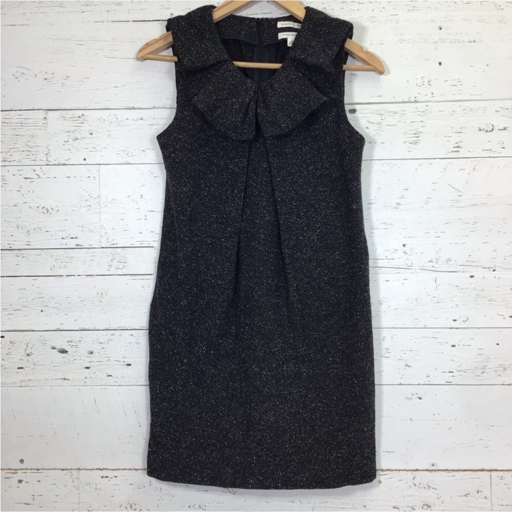 Banana Republic Tweed Sleeveless Dress Made of Italian Yarn Wool Silk Blend Sz 2